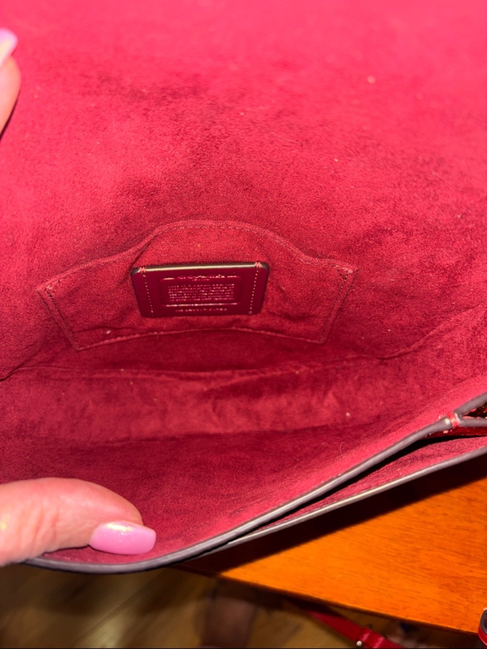 Coach Saddle Bag with Diagonal Stripe C1429 EUC - Picture 7 of 7